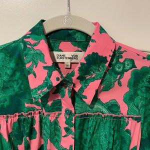 Diane Von Furstenburg, DVF, Cotton Midi Dress, XS